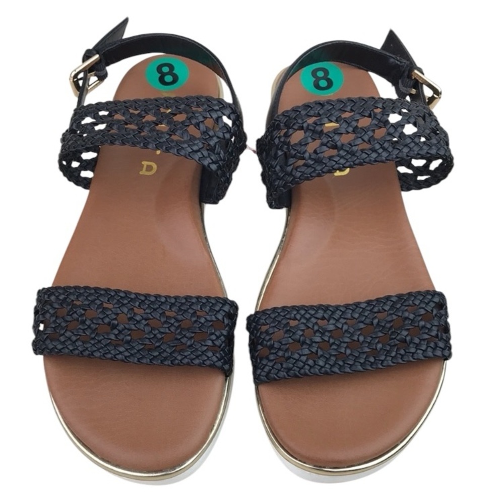 UNISA Yessica Black Woven Platform Sandals NWT